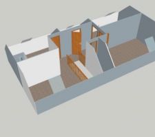 Creation sketchup pour l'étage