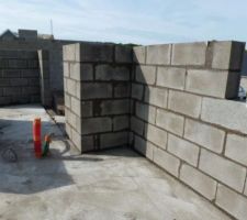 La fa&ccedil;ade avec l'ouverture pour le garage