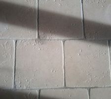 Joint couleur gris perlé marque Weber, carrelage natura bianco