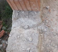 Et une évacuation pour l'eau qui stagne!
