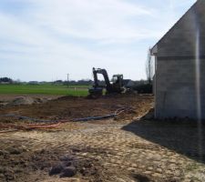 Remblai autour de la maison