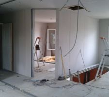 Vue sur notre futur chambre.