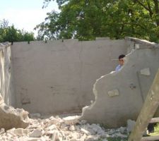 D&eacute;molition en cours