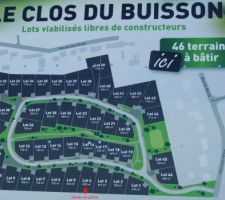 Plan du lotissement