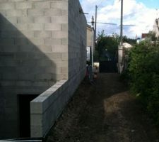 Remblais termin&eacute; autour de la maison