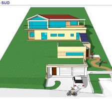 Maquette 3D - Vue SUD