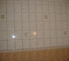 Carrelage haut sans les joints