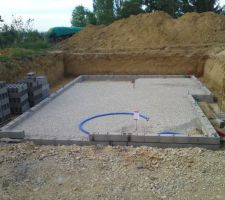 Gravier avant dallage