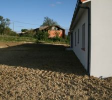 Vue sur les terres régalées, façade nord-est