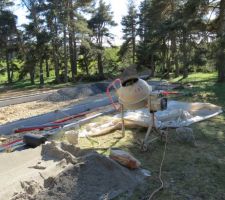 La pompe a été un poil court. 300L à faire à la bétonnière