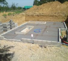 Vue d'ensemble avant coulage