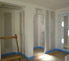 Pré chape et isolant entrée