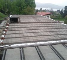 Ferraillage de la dalle sur rez de chaussée