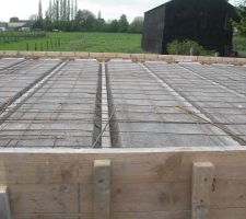 Hourdis béton , ferraillage  et rupteurs pont thermique