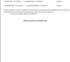 Résultat de l'étude thermique