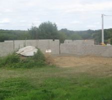 Élévation murs rez-de-chaussée