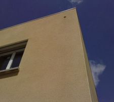 Pas de gouttière! et il a plu