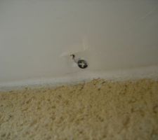 Cache moineau fix&eacute; avec des vis &agrave; placo!