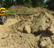 Des tonnes de galet !