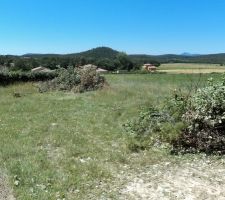 Terrain pendant le débroussaillage
