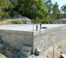 Dalle du RDC coul&eacute;e