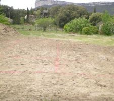 Trac&eacute; de la maison.