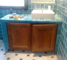 La salle de bains &agrave; jointer