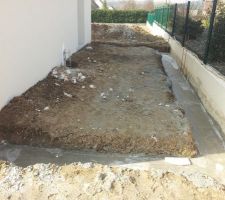 Fondations garage coulées