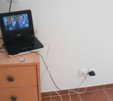 Premier test du câblage de l?antenne TV