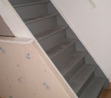 Photo du bas de l'escalier