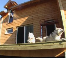 Les nouveaux proprios attendent la rambarde de la terrasse