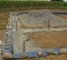 Les fondations enfin coulés !
ça fait presque plaisir à voir autant de béton...
