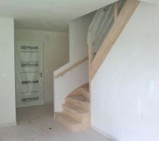 L'escalier le jour de la réception...