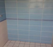 Salle de bain du RDC termin&eacute;e, manque juste le joint entre mur et sol