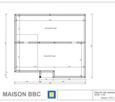 Plan du vide sanitaire de la maison