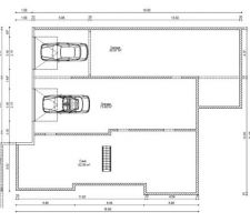 Plan du sous sol (un sous-sol est prévu également sous la terrasse)