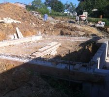 Fondations du garage terminées