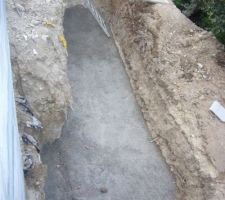 Mur de soutènement - ciment propre