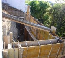 Mur de soutènement - coffrage