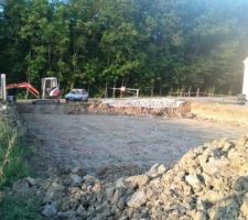 Implantation de la maison vu de l arriere