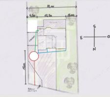 Emplacement cuve eaux pluie -option 2-