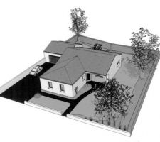 Vue 3D maison
