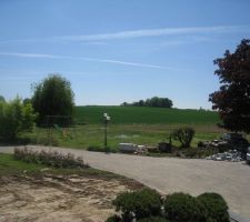 Voici le terrain o&ugrave; sera construit notre maison