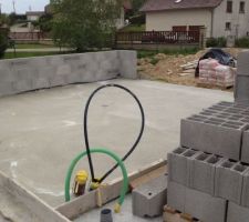 Dalle du garage coulée