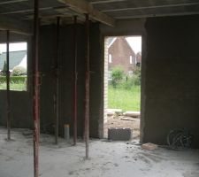 3eme jour: cimentage hydrofuge du 2eme mur