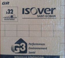 Laine de verre entre dressing et garage...