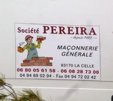 Société Pereira, maçonnerie générale à La Celle 83170