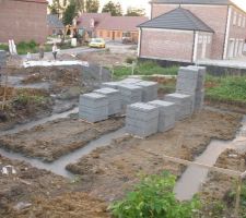 D&eacute;but des fondations