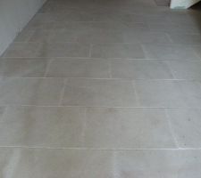 Dallage en pierre de MAGNY avec joints sable