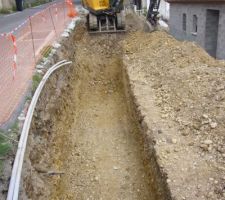 Mur de soutènement coté route